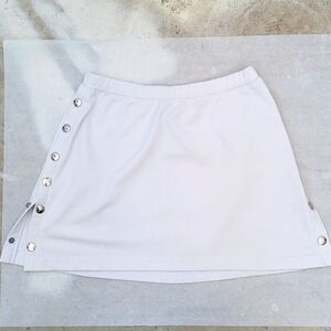 Court Diva White Skirt